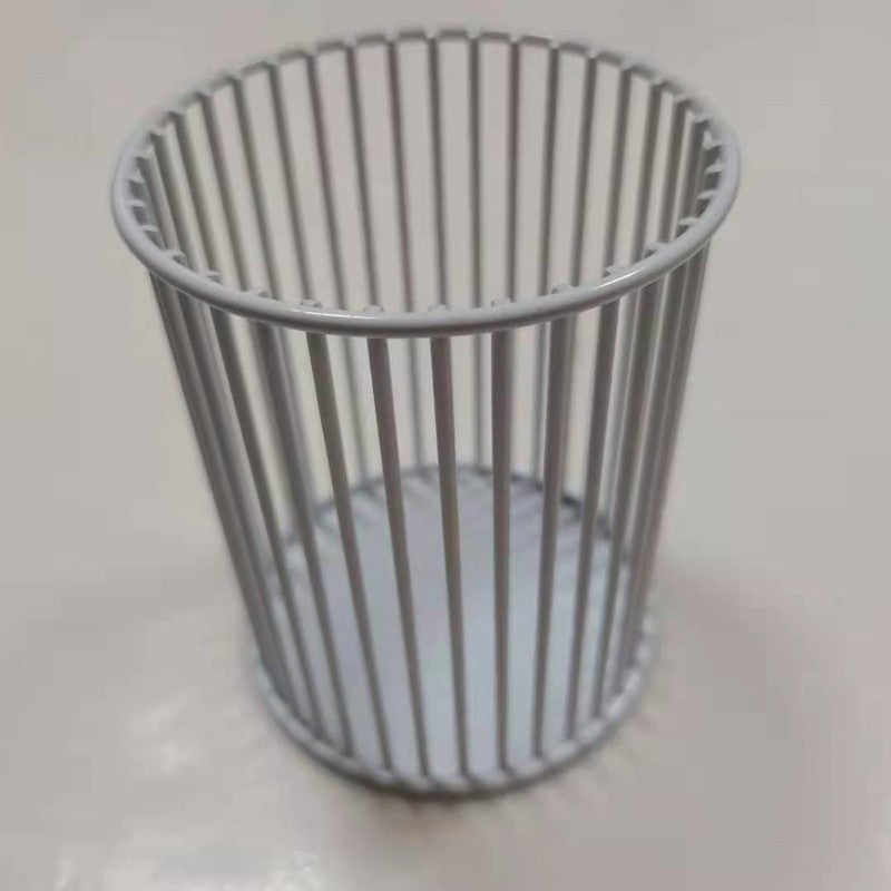 Ins Desktop Storage And Organization Pen Holder Metal Pen Stationery Multifunctional Office Supplies Makeup Brush Cosmetics - Image 1